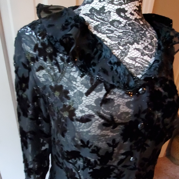 Virgo romantic & sexy see thru lace top, size 8 - Picture 2 of 8